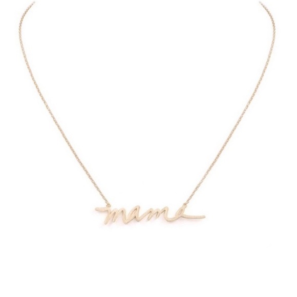 ❤️🔥“Mama” Charmed Necklace Adjustable Gold 4621 - Picture 1 of 1